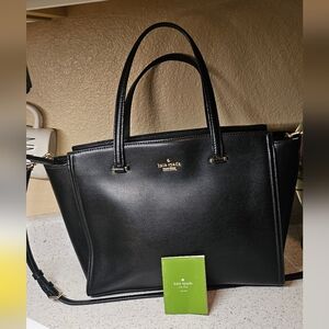 Like new Black  Kate Spade Patterson Drive Geraldine Satchel Double handles